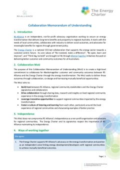 Collaboration Memorandum of Understanding